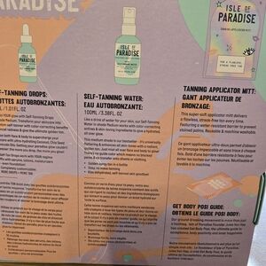 Isle of Paradise Self-Tanning Kit with Purple and Green Accents